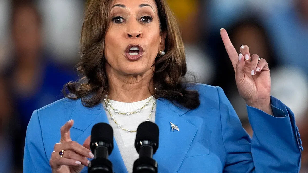 美國副總統、民主黨總統候選人賀錦麗要「禁止哄抬物價」,只是這種政策與承諾非常不靠譜。(美聯社) 美國副總統、民主黨總統候選人賀錦麗要「禁止哄抬物價」,只是這種政策與承諾非常不靠譜。(美聯社)