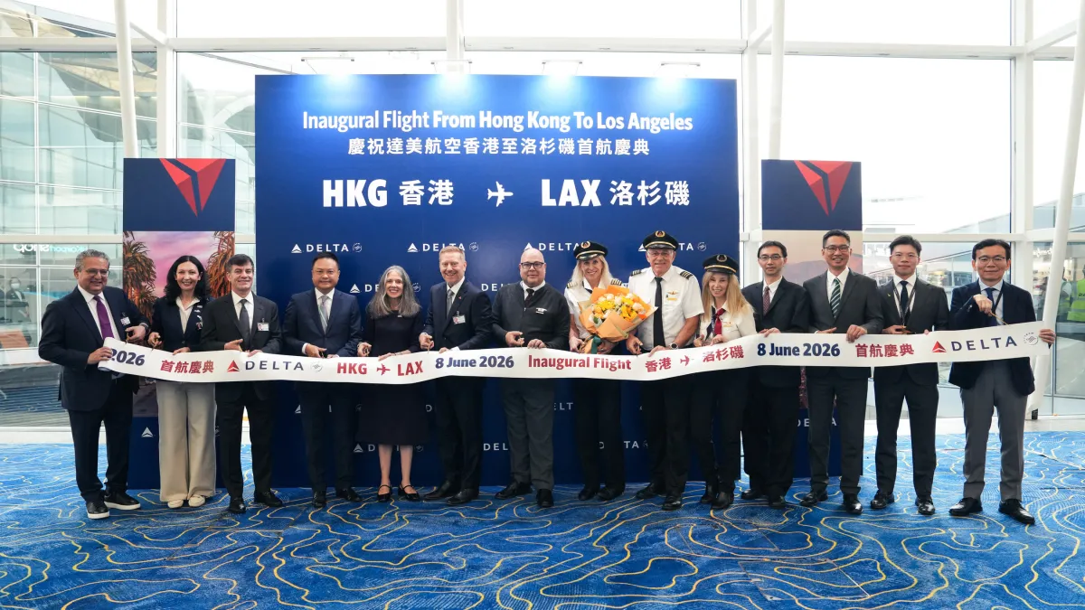 Delta Marks Inaugural Hong Kong-Los Angeles Flights