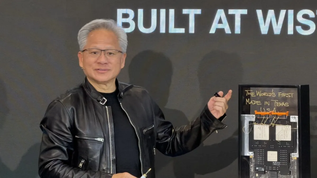 黃仁勳接受外媒專訪時表示,華府內部對中國AI模型日益高漲的「禁令聲浪」,才真正令人擔憂。(資料照,中央社)