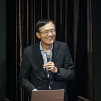 John Chen delivering his keynote speech at the 2026 Breakthrough Forum. (Photo / Tsai Chin-chieh) John Chen delivering his keynote speech at the 2026 Breakthrough Forum. (Photo / Tsai Chin-chieh)