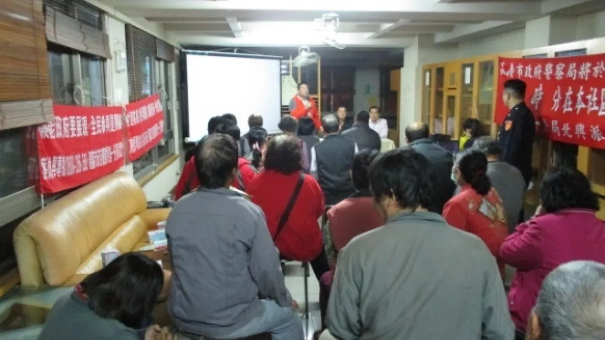 讓里民安心過好年 北興派出所進行安全維護宣導