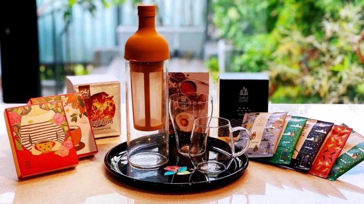 以精品咖啡為主題策展,推出冠軍咖啡冷萃包。(圖:初聲怡提供)