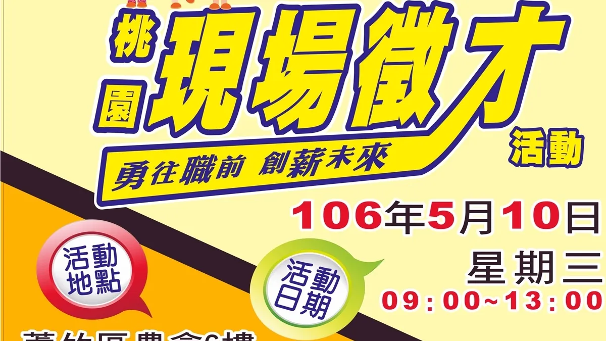 蘆竹農會就業博覽會 5/10釋出1000職缺