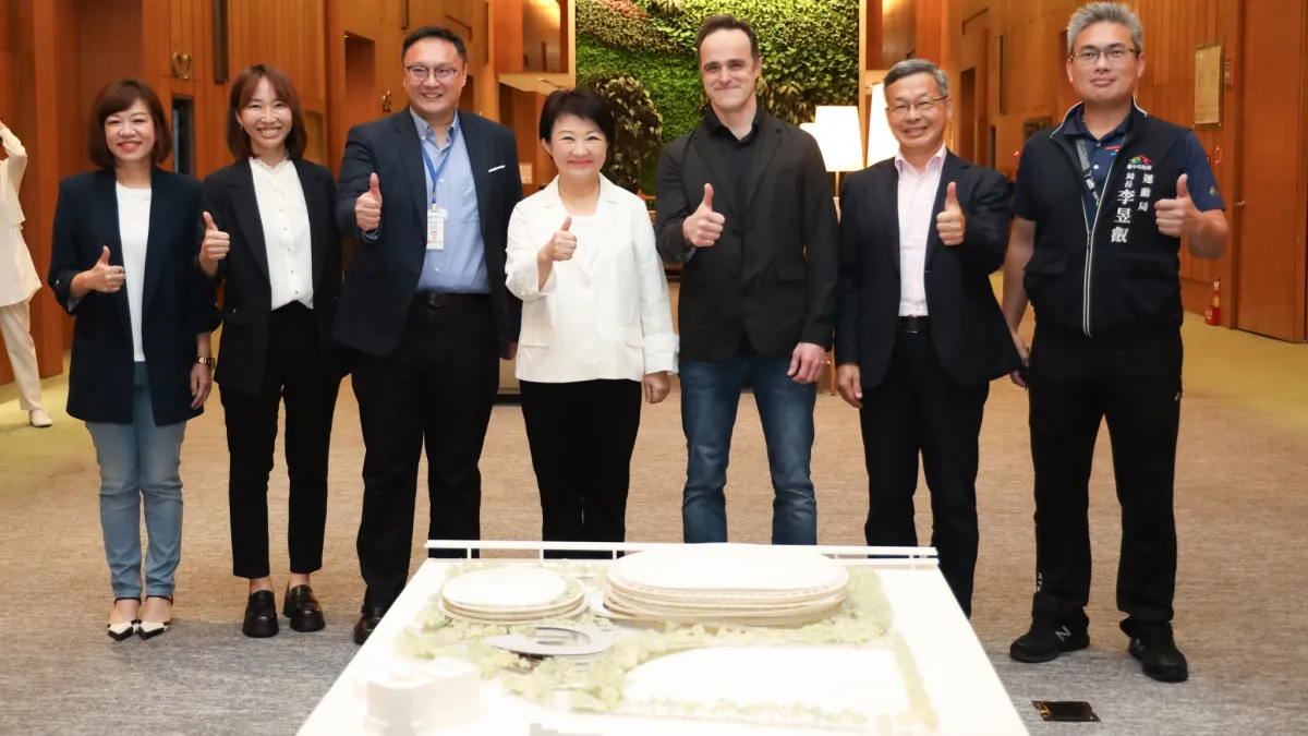 盧秀燕市長與live-nation-asia-主席相見歡,盼透過雙邊交流,打造台中成為盛典城市。(圖/台中市政府)