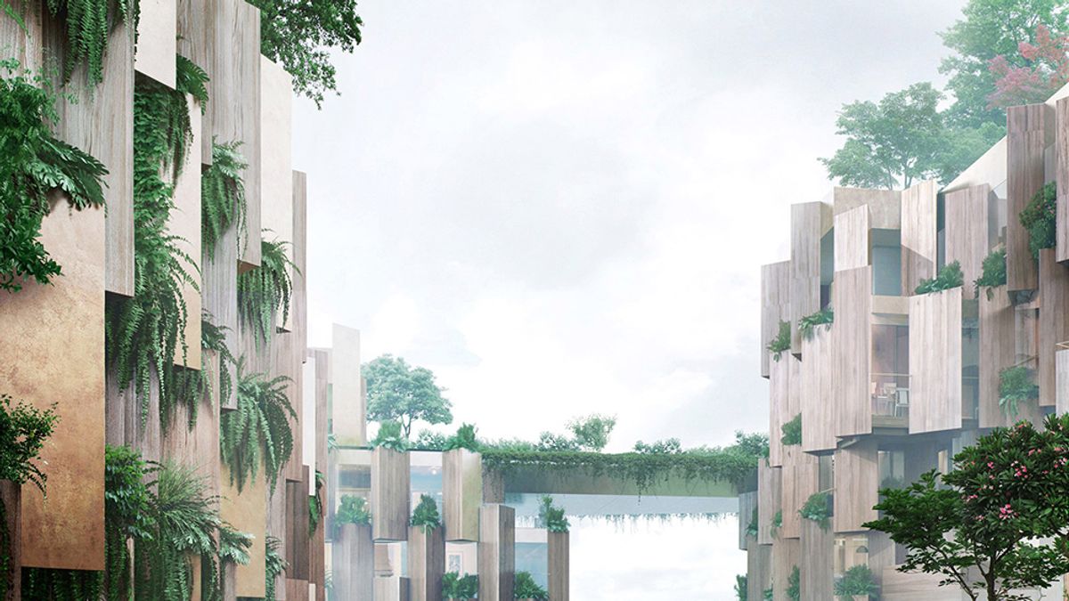 「巴黎1號飯店」就像是城市中的綠洲,走入其中被綠意和溫暖的木質建材環繞,遠離城市喧囂,彷彿身、心、靈都得到了放鬆。(圖/取自Dezeen,瘋設計提供) 「巴黎1號飯店」就像是城市中的綠洲,走入其中被綠意和溫暖的木質建材環繞,遠離城市喧囂,彷彿身、心、靈都得到了放鬆。(圖/取自Dezeen,瘋設計提供)