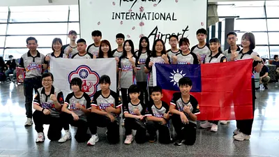 臺灣競技疊杯代表隊一行25日啟程飛泰,征戰2024年ISSF亞洲競技疊杯錦標賽。(圖/臺灣疊杯運動聯盟ISSF TAIWAN提供)