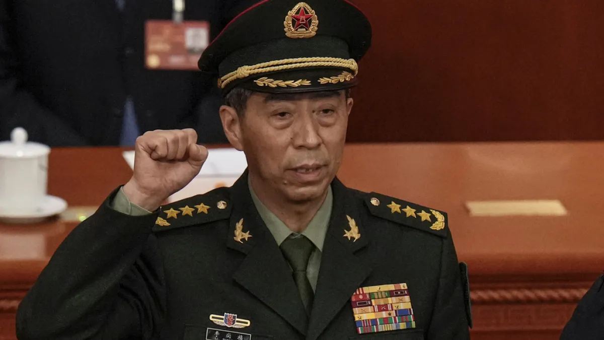 Chinese former defense minister Li Shangfu.(AP)