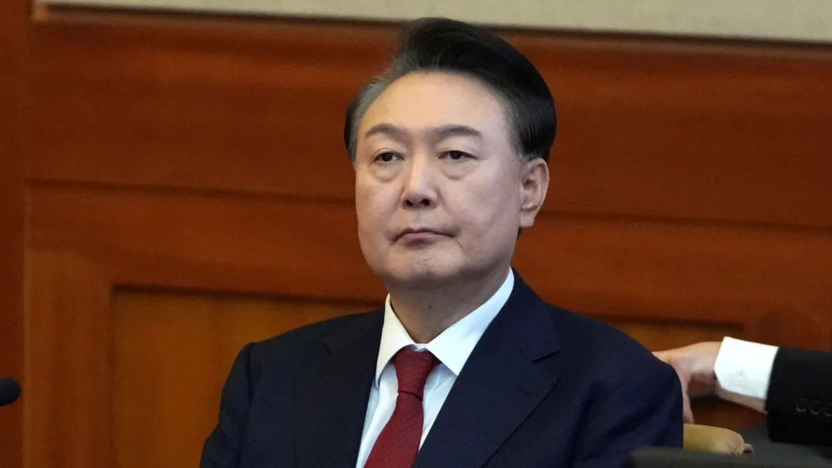 遭到國會彈劾的南韓總統尹錫悅。(美聯社)