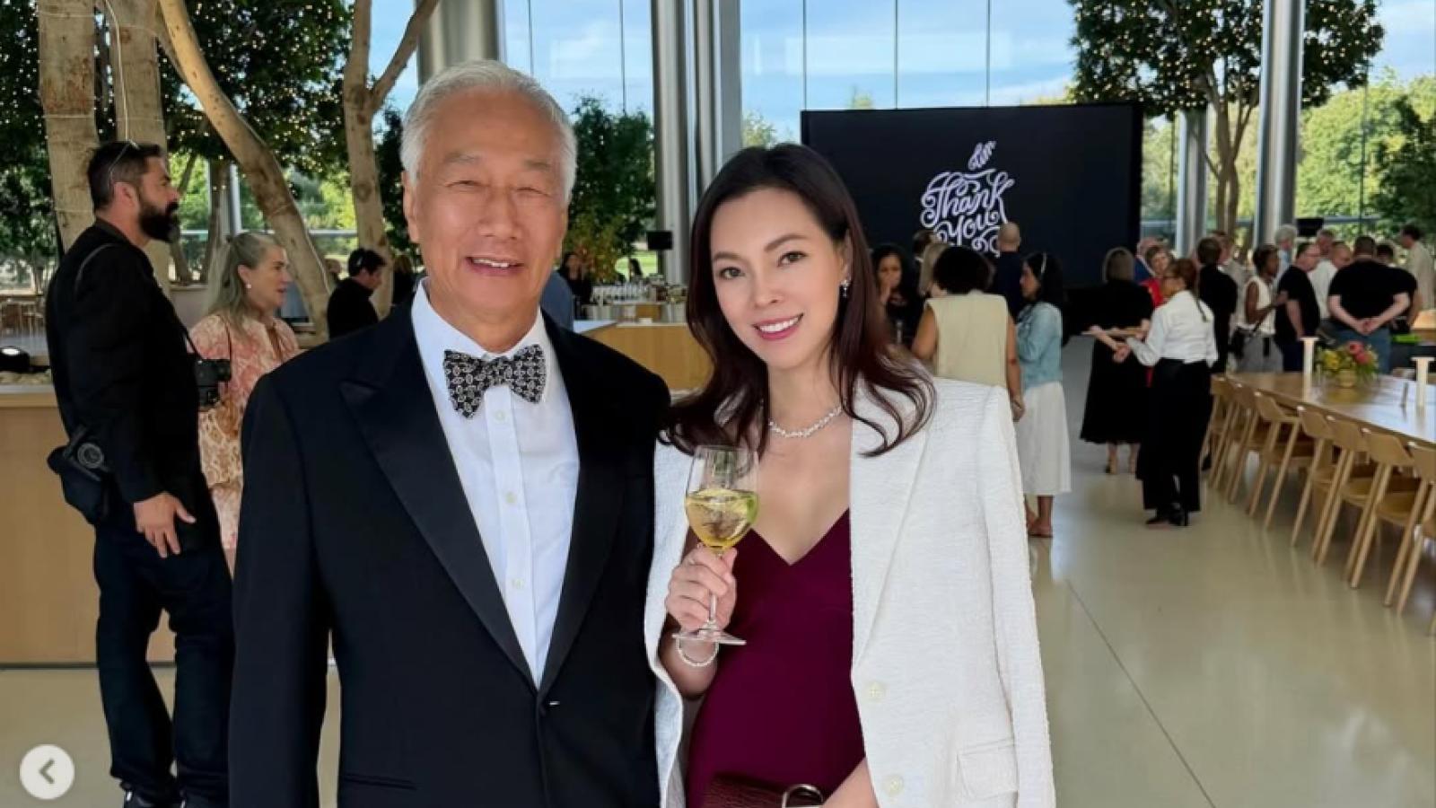 郭台銘「女球友緋聞」正妻翻篇了?赴美參加大咖晚宴 曾馨瑩首曬夫妻合照