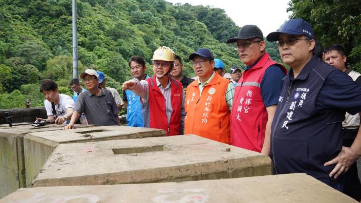 楊文科視察尖石、內灣災情 竹縣山區5校明停班停課