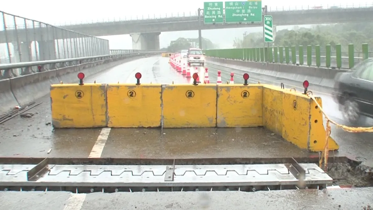 慈雲接台68東西向伸縮縫施工 3/15起影響車流