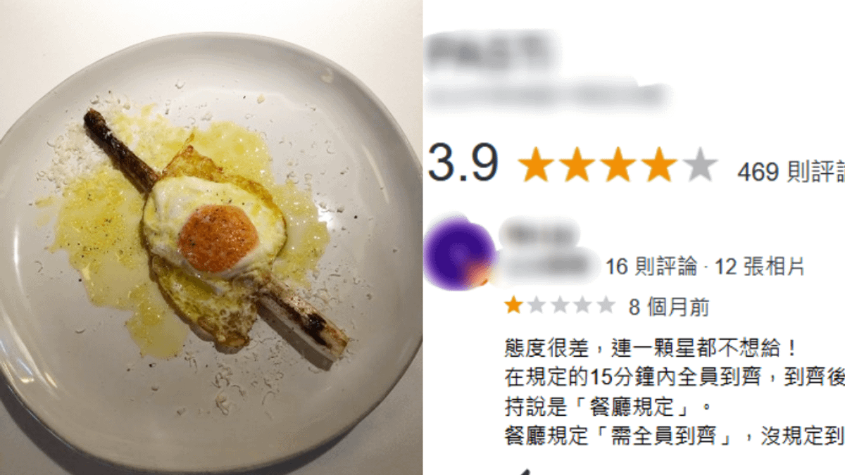 消保官指出,遭指控的米其林餐廳沒收訂金恐已違反消保法。(合成圖/翻攝自PTT、GOOGLE評論頁面) 消保官指出,遭指控的米其林餐廳沒收訂金恐已違反消保法。(合成圖/翻攝自PTT、GOOGLE評論頁面)