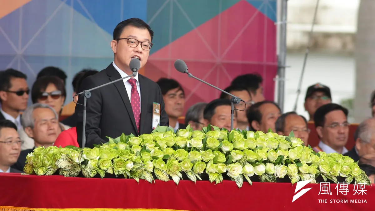 方俊能代表僑界致詞表示,未來整個亞洲將形成經濟密切、相互連結的區域,相信台灣也會在此合作的基礎上建構多贏的經濟優勢。(顏麟宇攝)