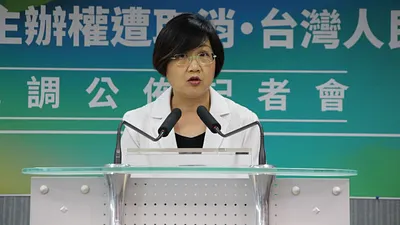 民進黨副秘書長徐佳青認為八二三砲戰只是共產黨打國民黨的仗,不必紀念。(民進黨中央提供)