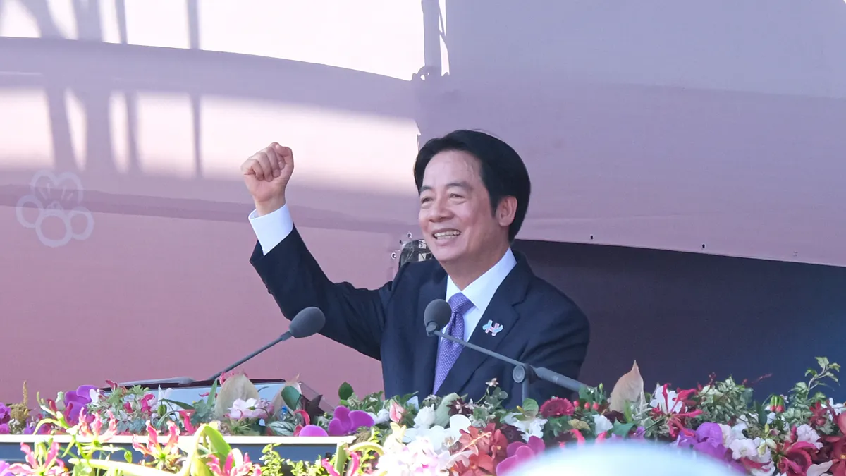 2025年10月10日、総統府前で開かれた第114回国慶大会。頼清徳総統。(写真/劉偉宏撮影) 2025年10月10日、総統府前で開かれた第114回国慶大会。頼清徳総統。(写真/劉偉宏撮影)