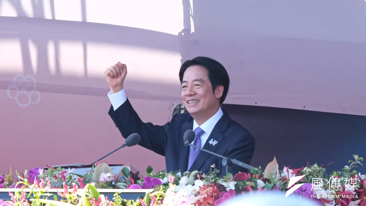 20251010-114年國慶大會10日於總統府前舉辦,圖為總統賴清德。(劉偉宏攝)