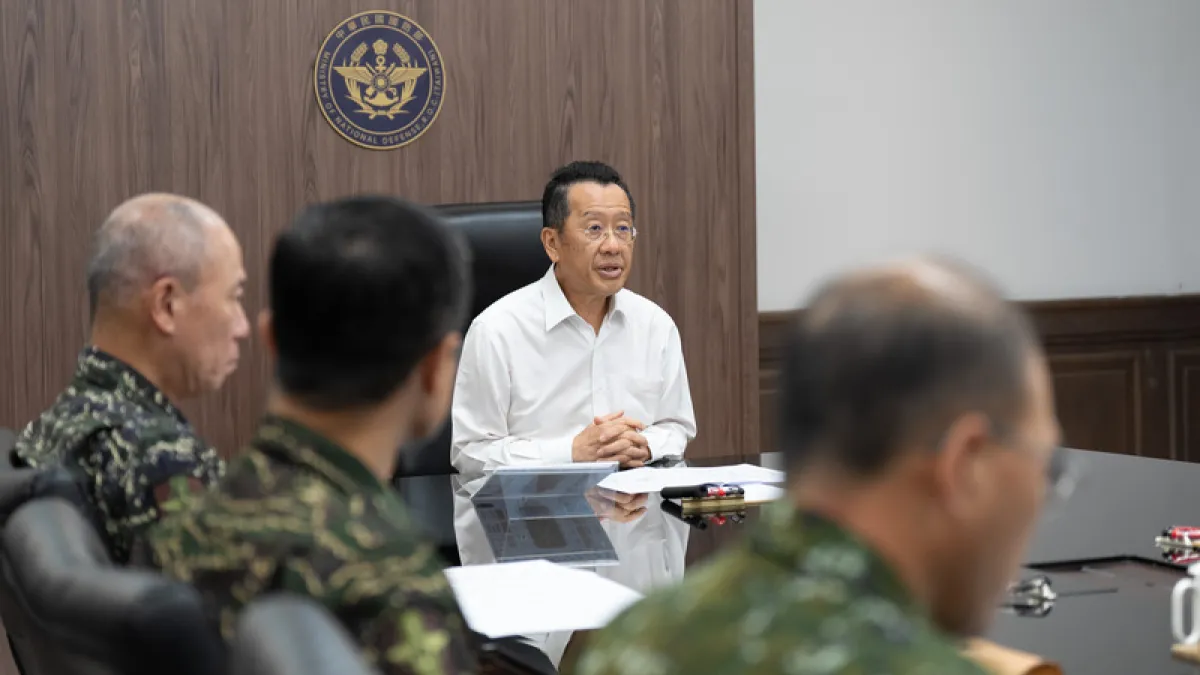 國防部長顧立雄主持漢光演習。(國防部提供)