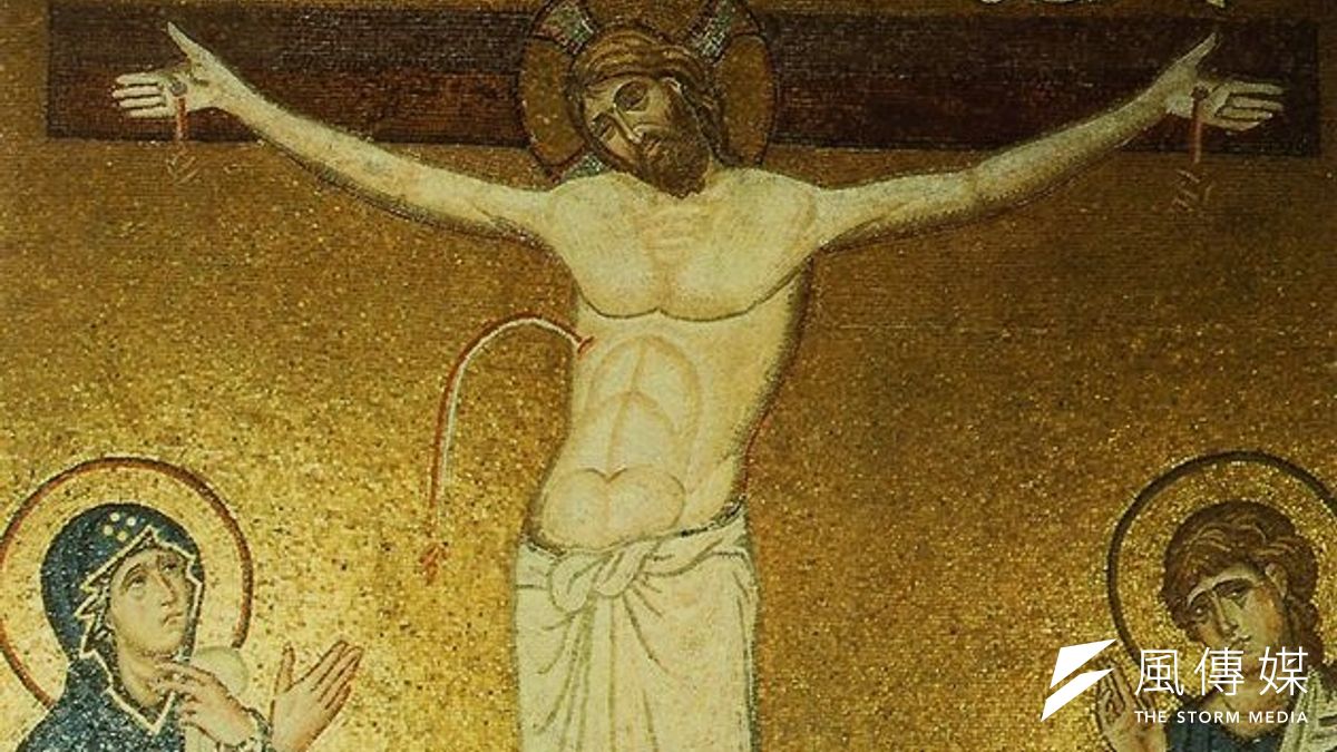 笑話常用來揶揄有權勢的人。就像十字聖像旁的兩個小偷就是調侃財勢者點的隱喻。(取自網路) 笑話常用來揶揄有權勢的人。就像十字聖像旁的兩個小偷就是調侃財勢者點的隱喻。(取自網路)