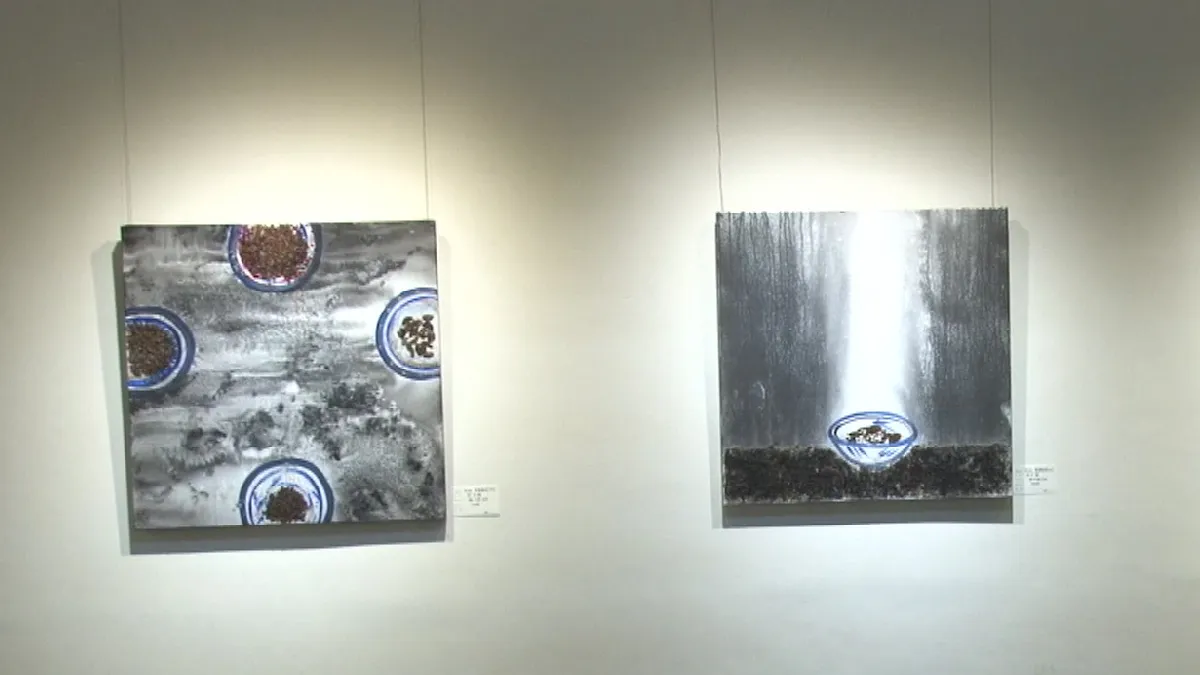 畫作上滿滿的中藥 邱于誠有香味的水墨畫展登場