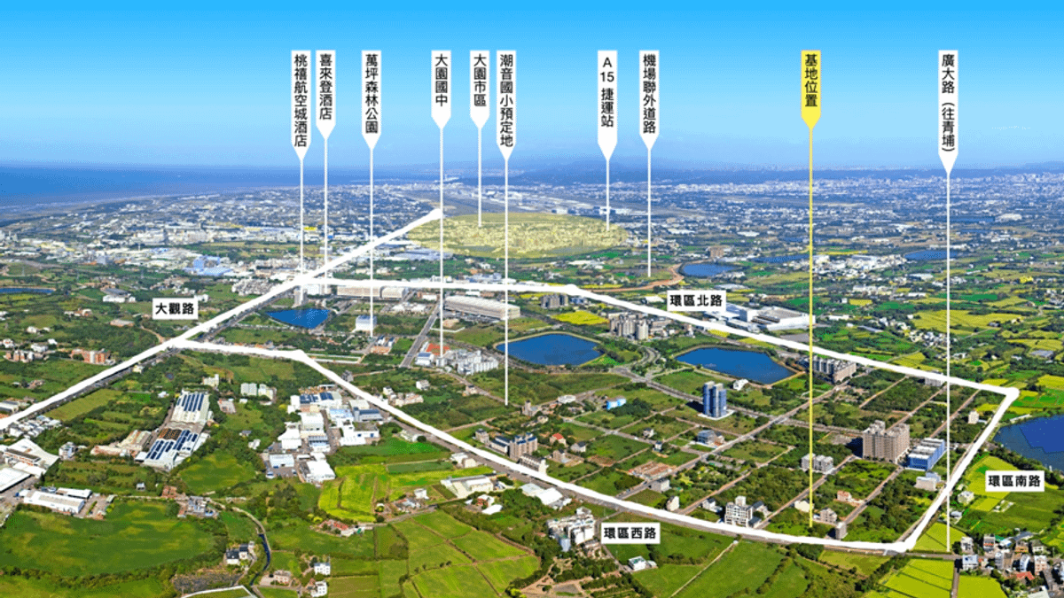 「客運園區」具有絕佳的交通條件,匯聚雙捷、二快、四高、五大道,未來計劃以機場聯外道路連接機場捷運A15大園站。(圖/璟都建設提供) 「客運園區」具有絕佳的交通條件,匯聚雙捷、二快、四高、五大道,未來計劃以機場聯外道路連接機場捷運A15大園站。(圖/璟都建設提供)