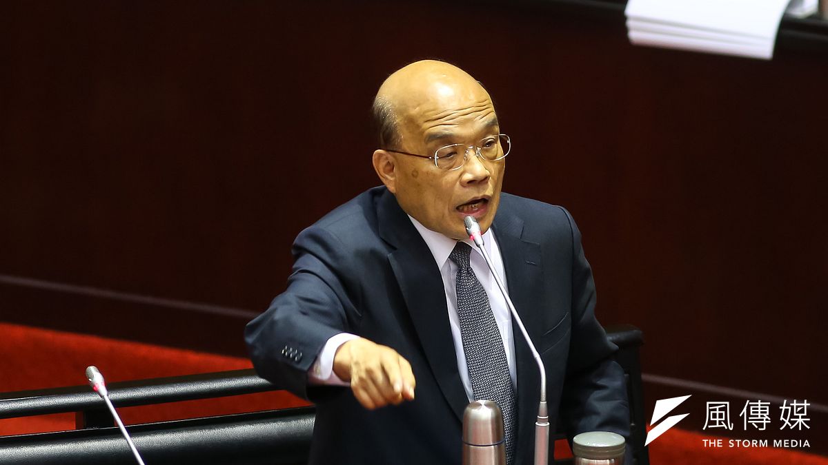 行政院長蘇貞昌成了競選的嘴砲手。(顏麟宇攝) 行政院長蘇貞昌成了競選的嘴砲手。(顏麟宇攝)