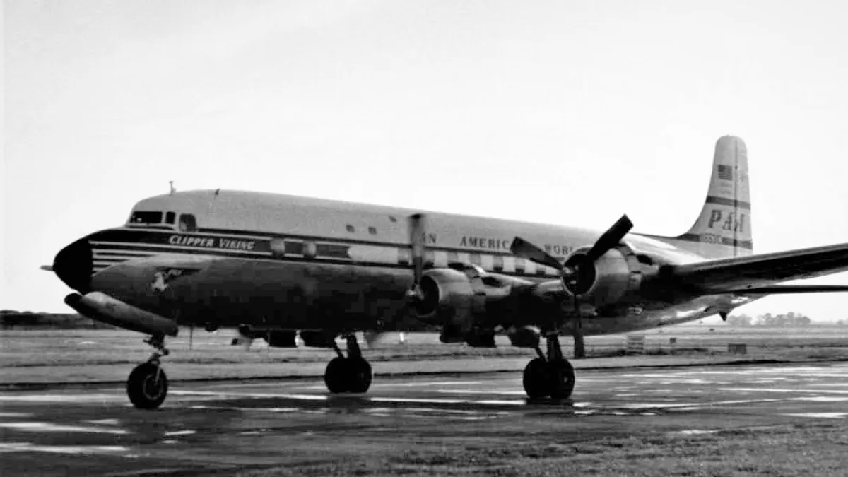 泛美航空的道格拉斯DC-6B客機。(示意圖/維基百科)