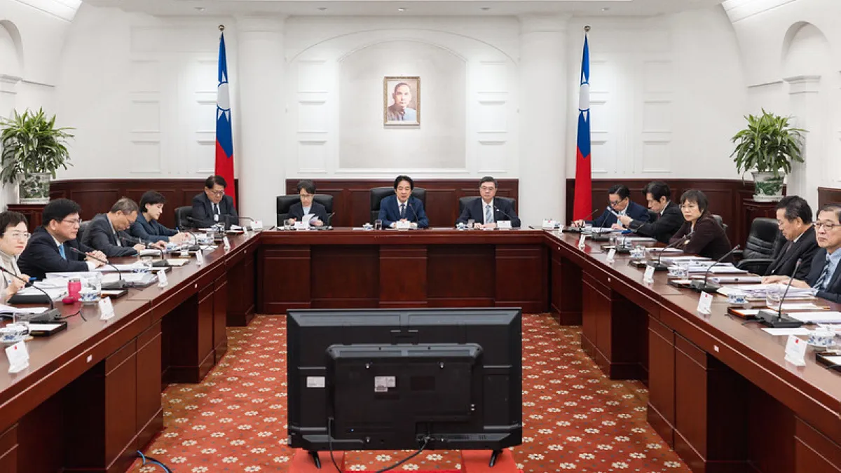 賴清德總統召開「守護民主台灣國安行動方案」國安高層會議。(總統府官網)