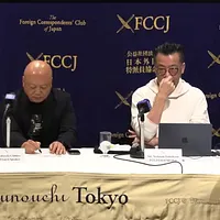 大阪・関西万博の海外パビリオン工事代金未払い問題について、経営者の高関千尋氏と岸田宗士郎氏・記者の西谷文和氏が、11カ国で支払いが滞り中小企業が深刻な被害を受けている実態を訴えた。(写真:FCCJ) 大阪・関西万博の海外パビリオン工事代金未払い問題について、経営者の高関千尋氏と岸田宗士郎氏・記者の西谷文和氏が、11カ国で支払いが滞り中小企業が深刻な被害を受けている実態を訴えた。(写真:FCCJ)