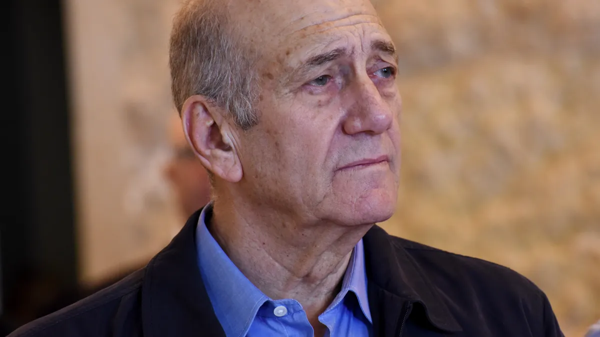 以色列前總理歐默特(Ehud Olmert)(美聯社)