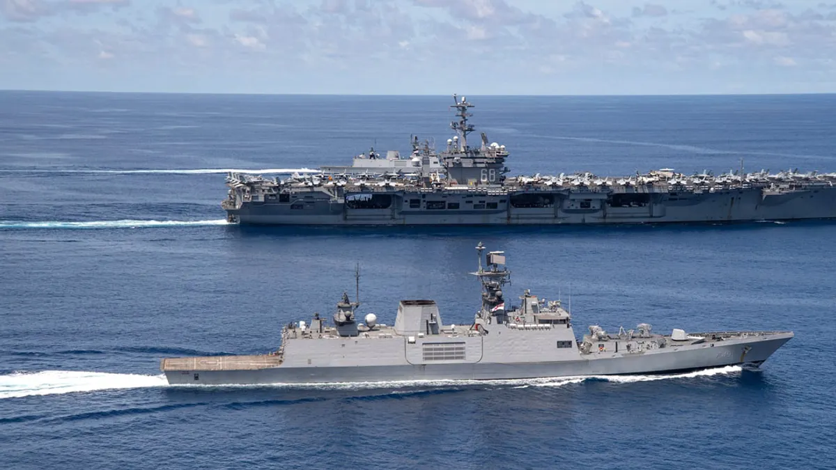 日系メディアの最新軍事シミュレーション報告によると、中国が2026年にも台湾への武力行使に出る可能性があり、米国が見込んでいた2027年よりも早い。示意図。(資料写真、USSニミッツ(CVN 68)より) 日系メディアの最新軍事シミュレーション報告によると、中国が2026年にも台湾への武力行使に出る可能性があり、米国が見込んでいた2027年よりも早い。示意図。(資料写真、USSニミッツ(CVN 68)より)