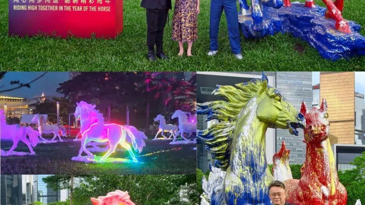 Harmonious Horse International Exhibition Tour Gallops into Tamar Park, Becoming New Community Landmark in Hong Kong
