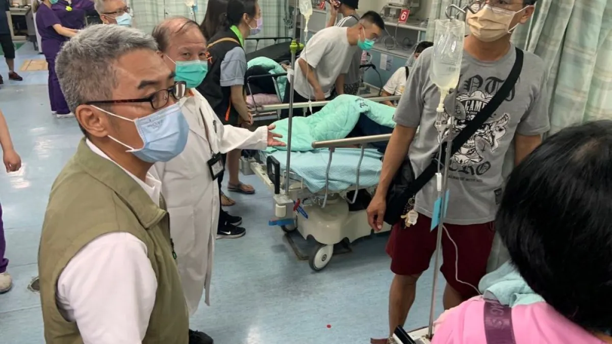 屏東明揚國際大火發生當天,許多護理師被召回醫院治療、救治。(圖/屏東縣政府提供)