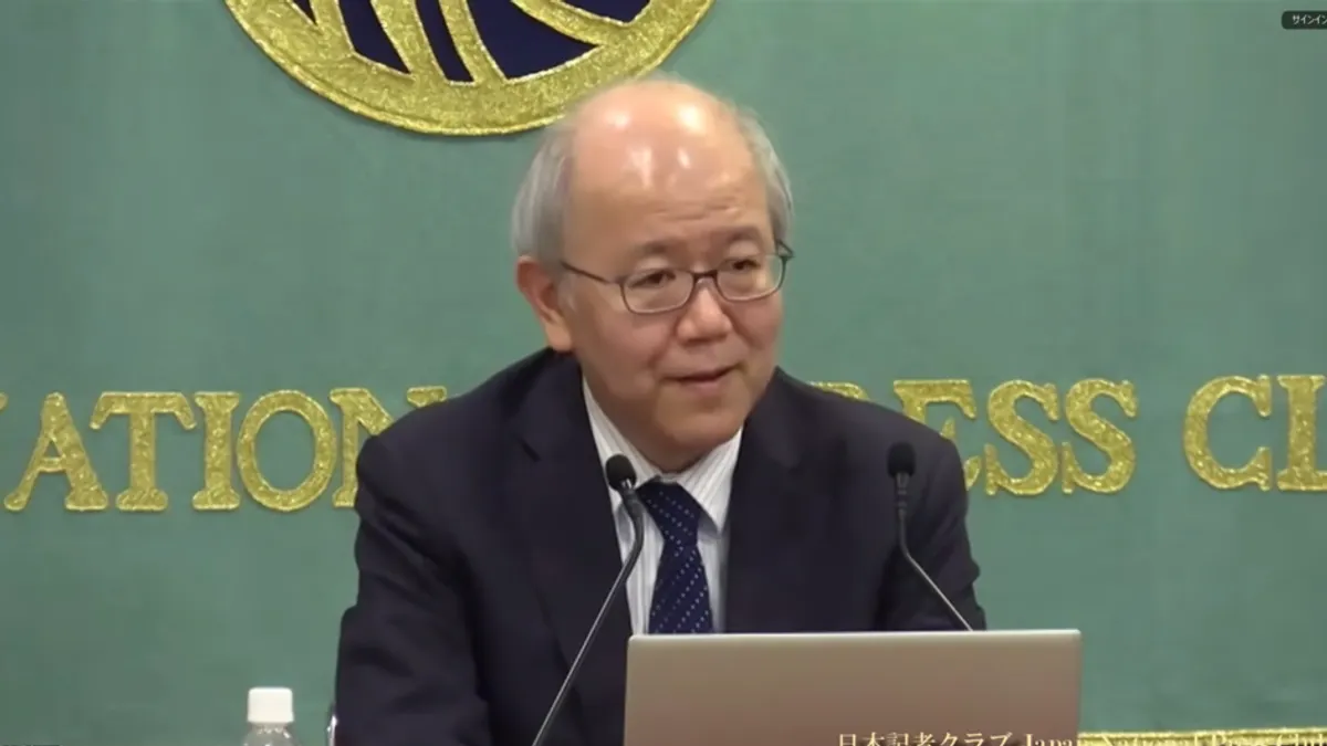 梅屋真一郎氏は、人口減少を前提に「プランB」の社会構築を訴えた。(写真/日本記者クラブ提供) 梅屋真一郎氏は、人口減少を前提に「プランB」の社会構築を訴えた。(写真/日本記者クラブ提供)