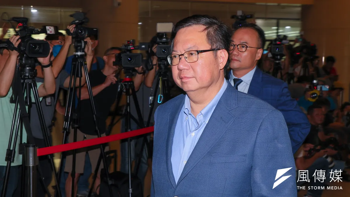 前桃園市長鄭文燦涉及貪污罪11日三度開羈押庭,法院裁定羈押。(顏麟宇攝)