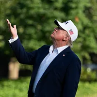 アメリカ大統領トランプ。(AP通信) アメリカ大統領トランプ。(AP通信)