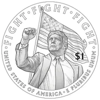 米財務省が記念硬貨のデザイン草案を公開。250周年記念1ドル硬貨にトランプ大統領が登場する可能性。(画像/X@SteveGuestより) 米財務省が記念硬貨のデザイン草案を公開。250周年記念1ドル硬貨にトランプ大統領が登場する可能性。(画像/X@SteveGuestより)