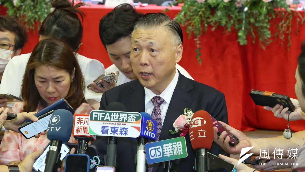 日月光營運長吳田玉24日於股東會後接受記者聯訪。(顏麟宇攝)