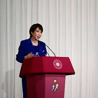 2025年10月4日、自民党総裁選で当選した高市早苗氏が初の記者会見を行った。(写真/AP通信提供) 2025年10月4日、自民党総裁選で当選した高市早苗氏が初の記者会見を行った。(写真/AP通信提供)