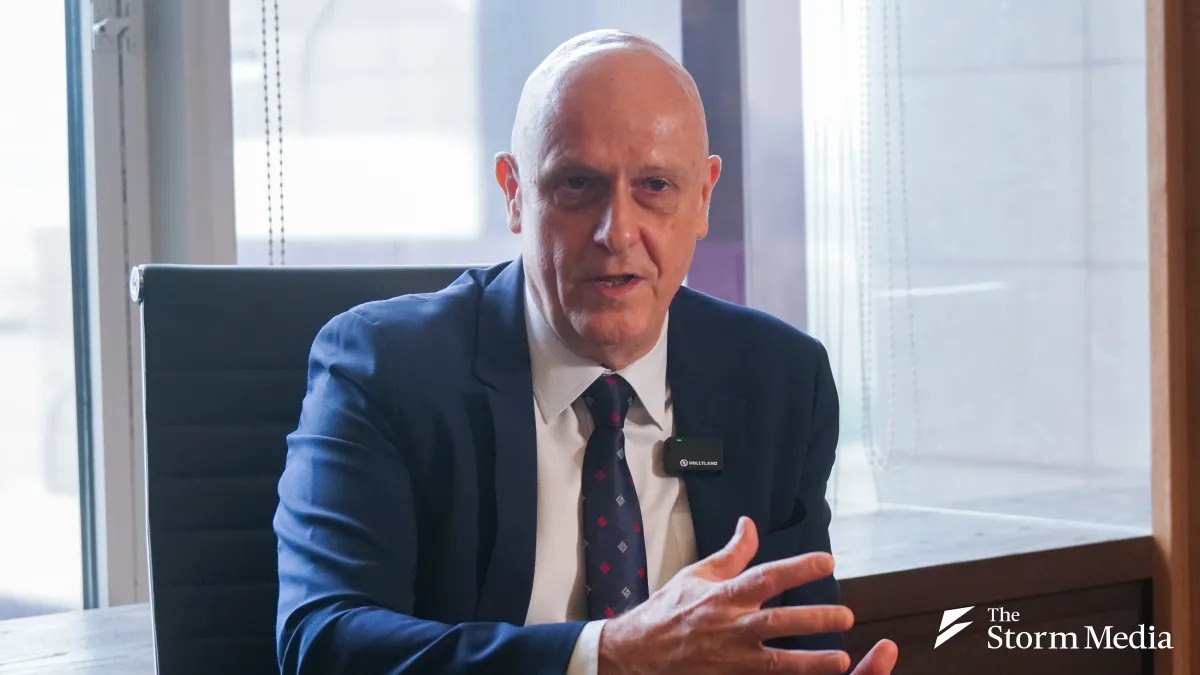 World Peace Foundation President Uwe Morawetz speaks to The Storm Media in an exclusive interview. (Photo: Tsai Chin-chieh)