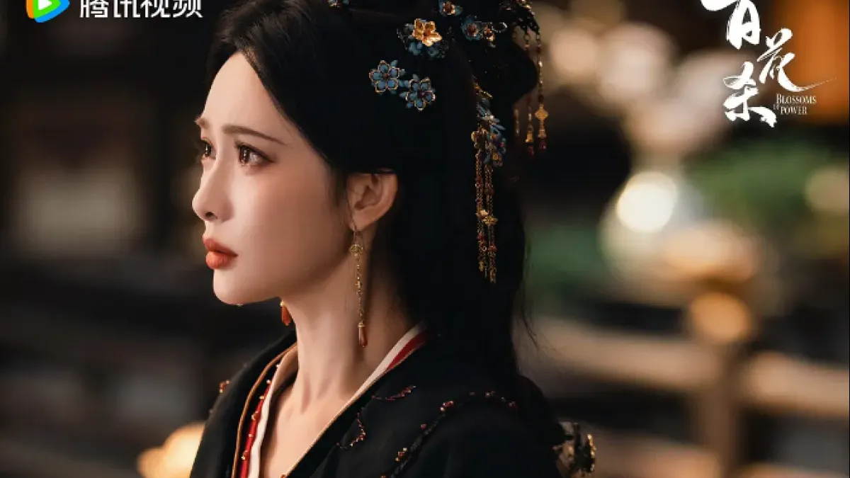 Meng Ziyi's vengeful Shen Xihe in Hundred Flowers Kill is one of ten performances that make up China's list of the fiercest TV villainesses. (Image sourced from Weibo)