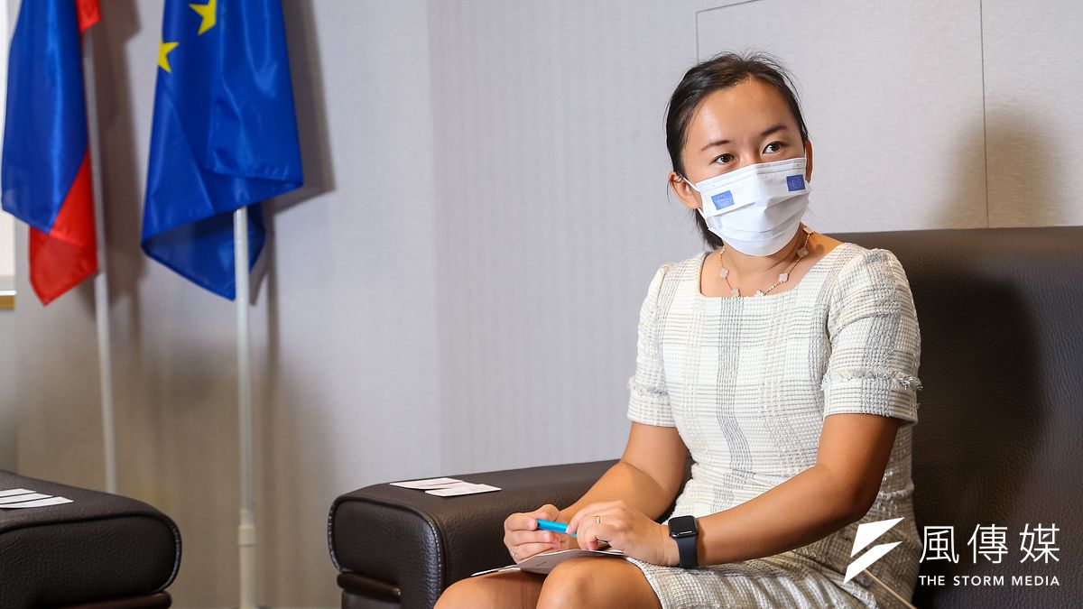 20210813-斯洛伐克駐台代表博塔文夫人梁晨專訪。(顏麟宇攝) 20210813-斯洛伐克駐台代表博塔文夫人梁晨專訪。(顏麟宇攝)