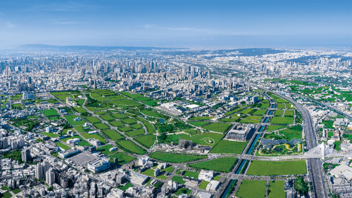 水湳經貿園區,為國內罕見的世界級規劃。(圖/業者提供) 水湳經貿園區,為國內罕見的世界級規劃。(圖/業者提供)