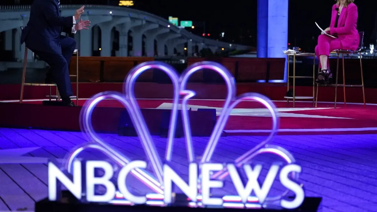 美國NBC新聞台傳出將進行大裁員。(資料照,美聯社)