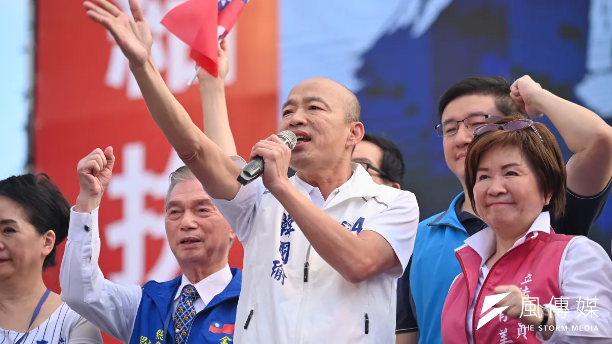 在支持者不斷勸進之下,前高雄市長韓國瑜答應接下國民黨不分區立委第一名的位置。(資料照,陳昱凱攝)