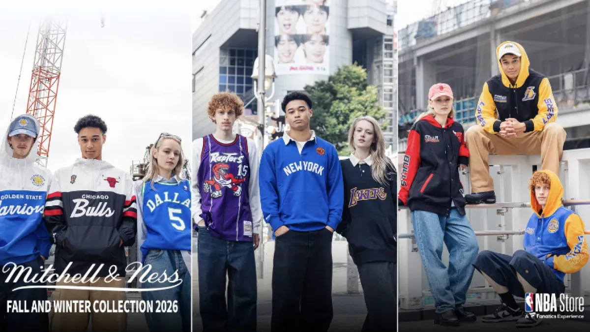 ファナティクス・ジャパンは、Mitchell & Nessの秋冬新作アパレルコレクションを10月9日から「NBA Store Japan」で販売する。(ファナティクス・ジャパンPR事務局提供)