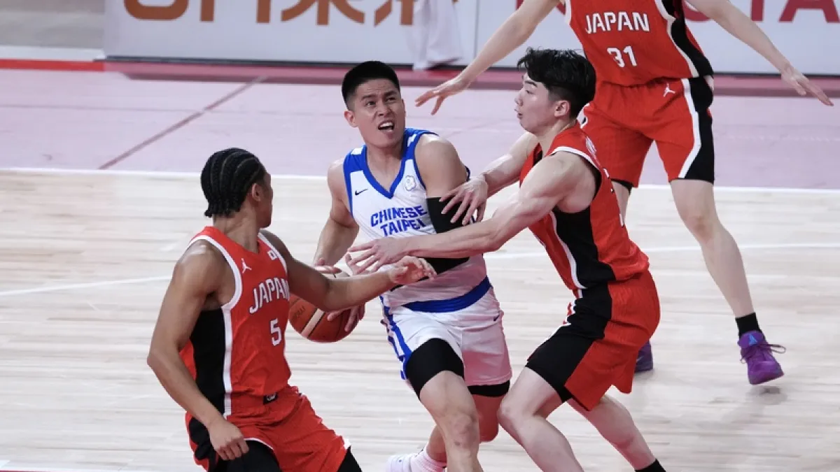 愛知・名古屋アジア大会のバスケットボール男子準々決勝で、台湾は第4クオーターに最大19点差から猛追を見せたものの、開催国・日本に78-85で惜敗し、ベスト8で敗退した。(中華オリンピック委員会提供)