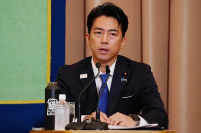 2025年9月24日,自民黨舉行總裁選舉辯論會。(美聯社)