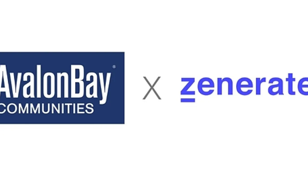 Zenerate Announces Partnership with AvalonBay Communities to Support Early-Stage Multifamily Feasibility Analysis