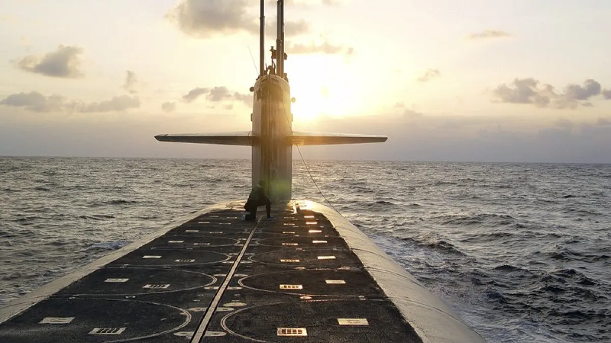 美軍懷俄明號潛艇 (USS Wyoming )。(AP)