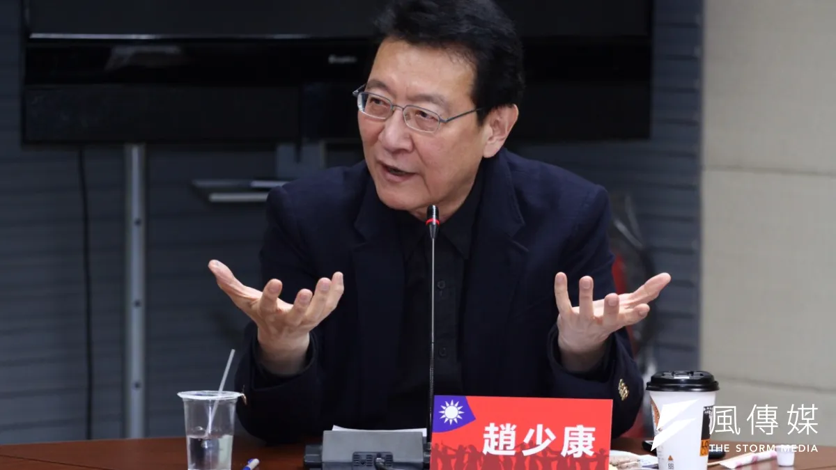 資深媒體人趙少康24日參加「一起找未來」系列座談,並為國民黨未來找方向。(曾原信攝)